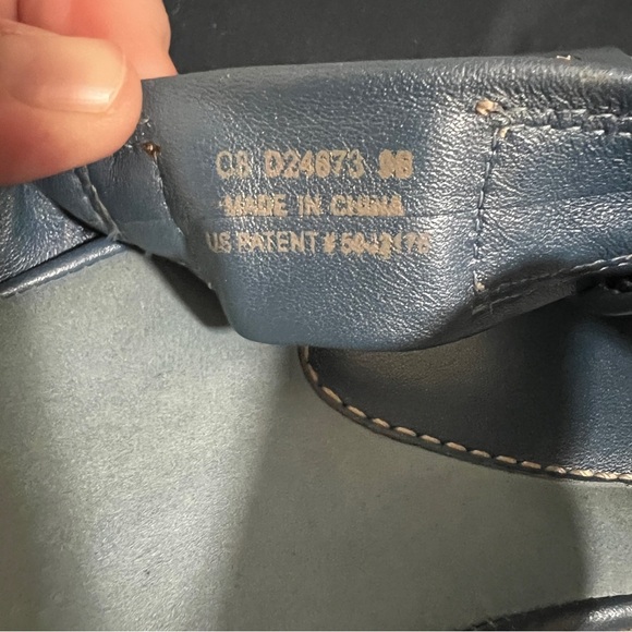 Cole Haan Wedge Sandals White Blue Strappy Air Pocket  G Series Shoes Sz 9 B - Picture 4 of 4